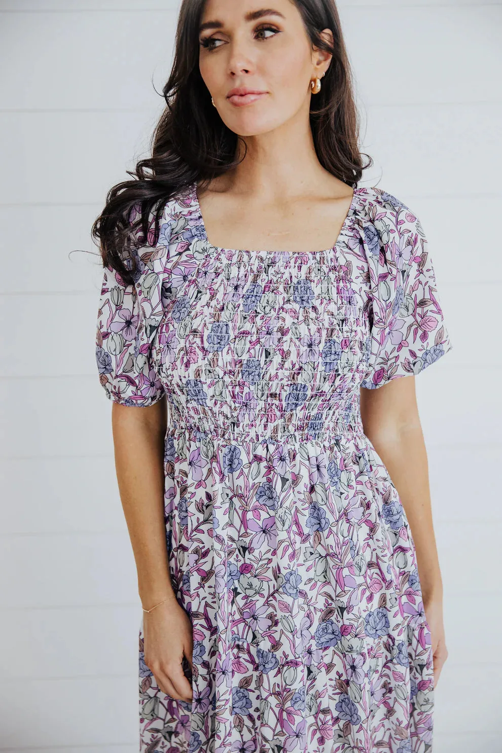 The Indigo Maxi Dress in Painted Posies CLEARANCE/ FINAL SALE