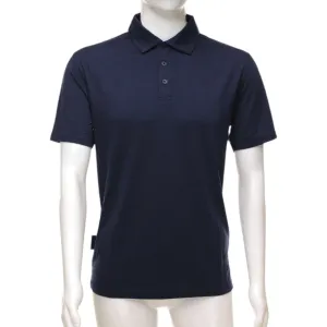 The Merino Polo - Men's Polo Shirt - Outer Space Dark Navy Blue