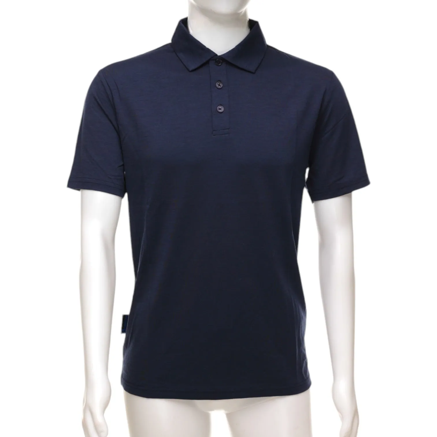 The Merino Polo - Men's Polo Shirt - Outer Space Dark Navy Blue