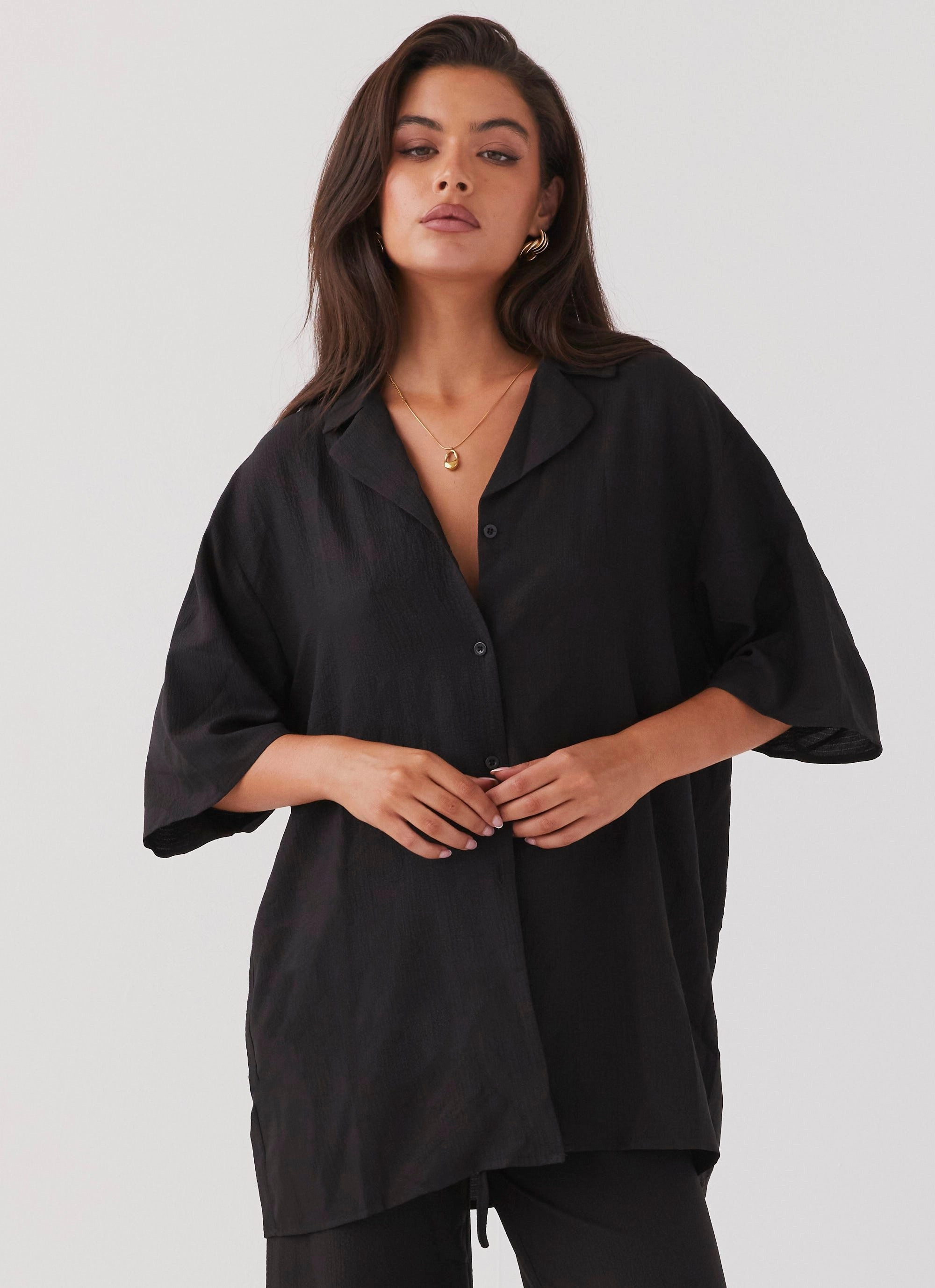 The Good Days Shirt - Black Eco Certified Textiles