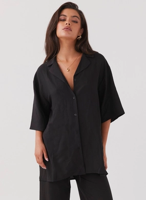 Easy Comfort Lightweight Insulation Technology The Good Days Shirt - Black