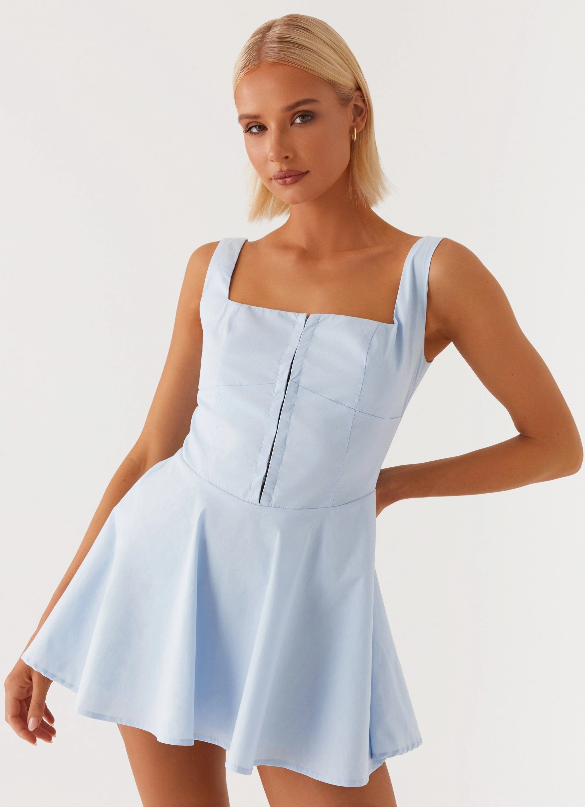 The Isle Mini Dress - Blue All-Occasion Wear Comfy Comfort