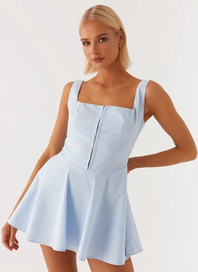 The Isle Mini Dress - Blue All-Occasion Wear Comfy Comfort