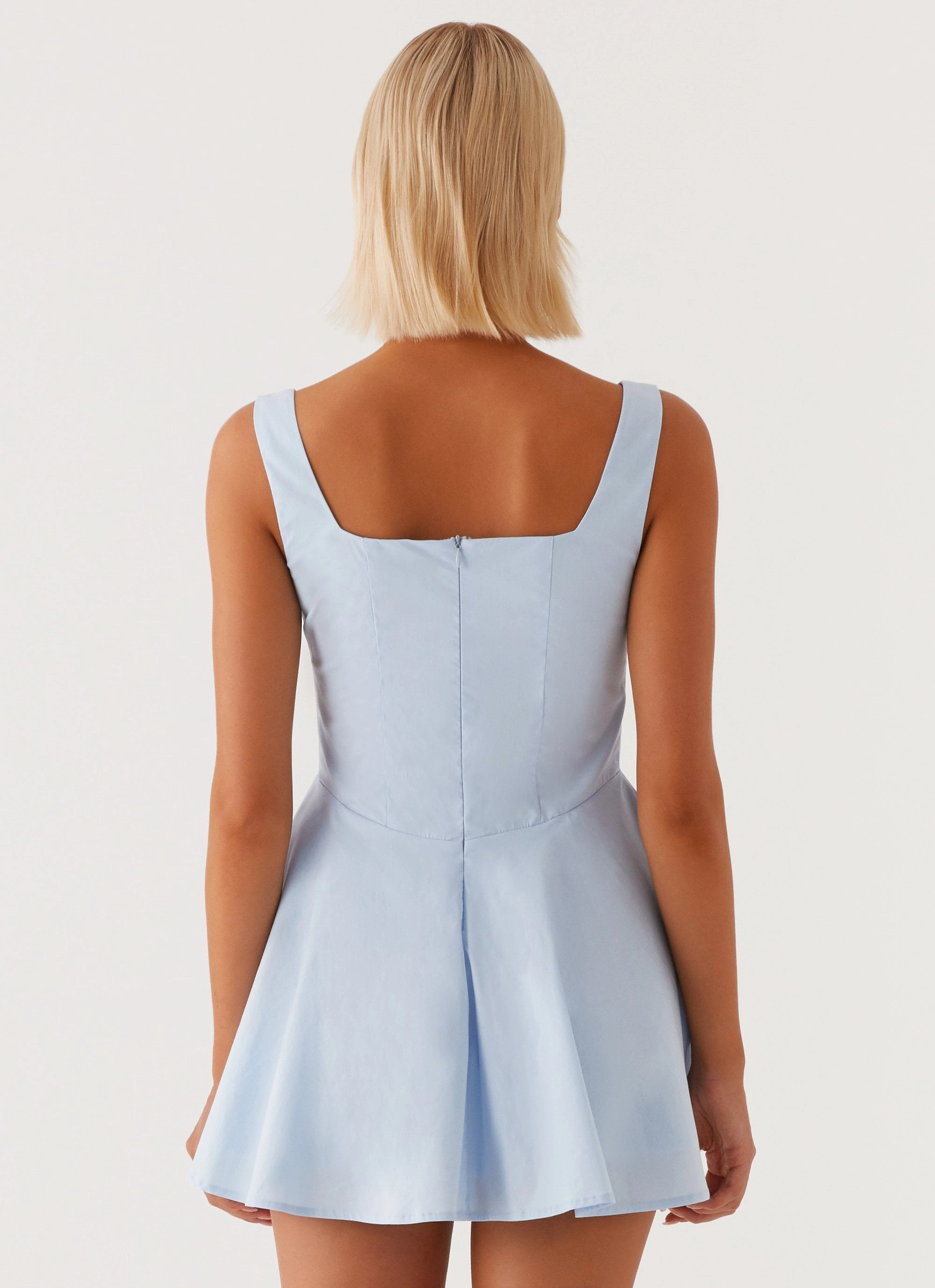 The Isle Mini Dress - Blue Classic Layers