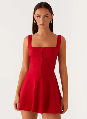 The Isle Mini Dress - Red Fashionable Comfort Warm Base The Isle Mini Dress - Red