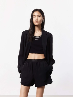 The Relaxed Satin Blazer The Relaxed Satin Blazer