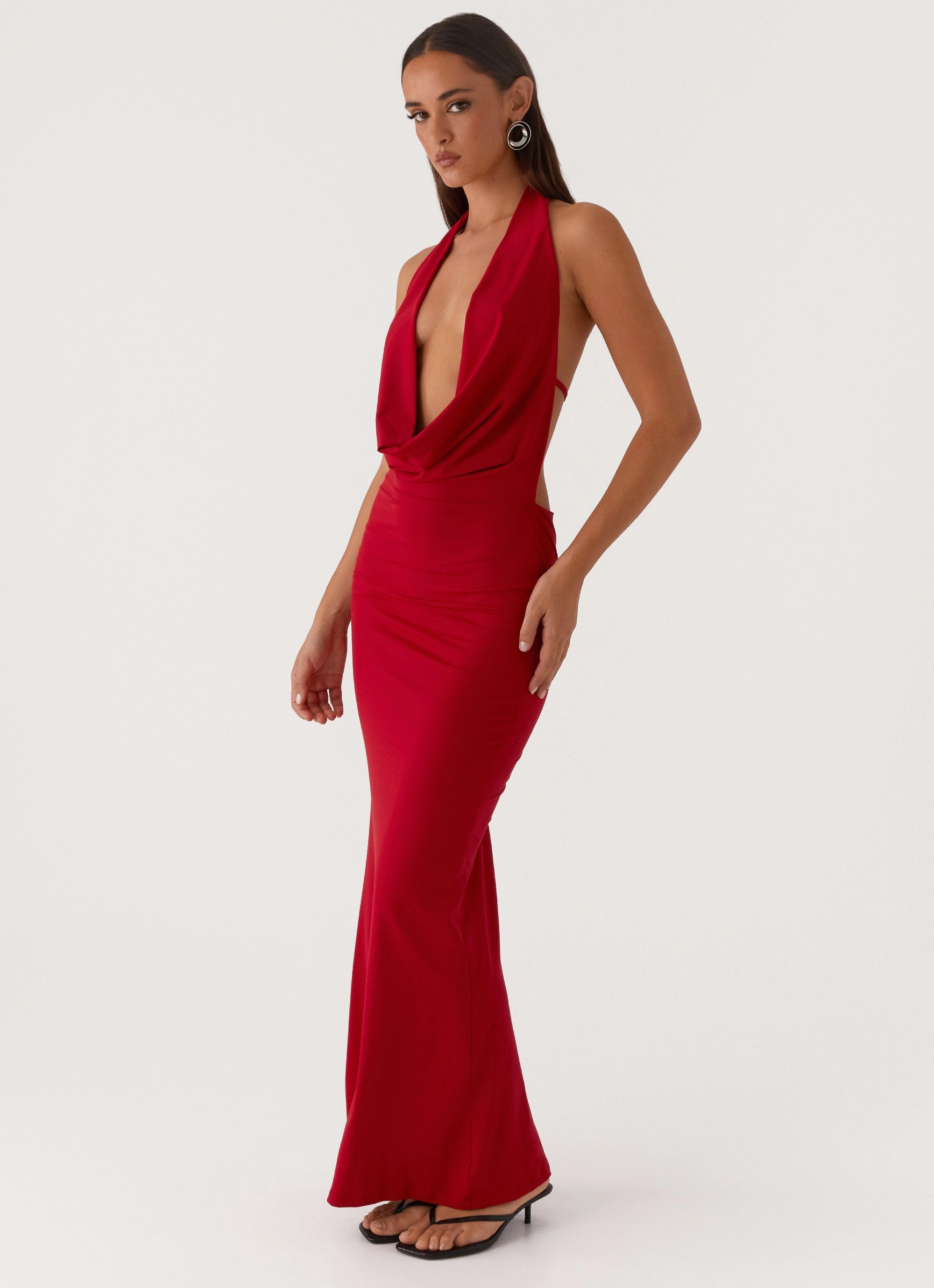 Body Fit Daily Form Dedicated Maxi Dress - Red