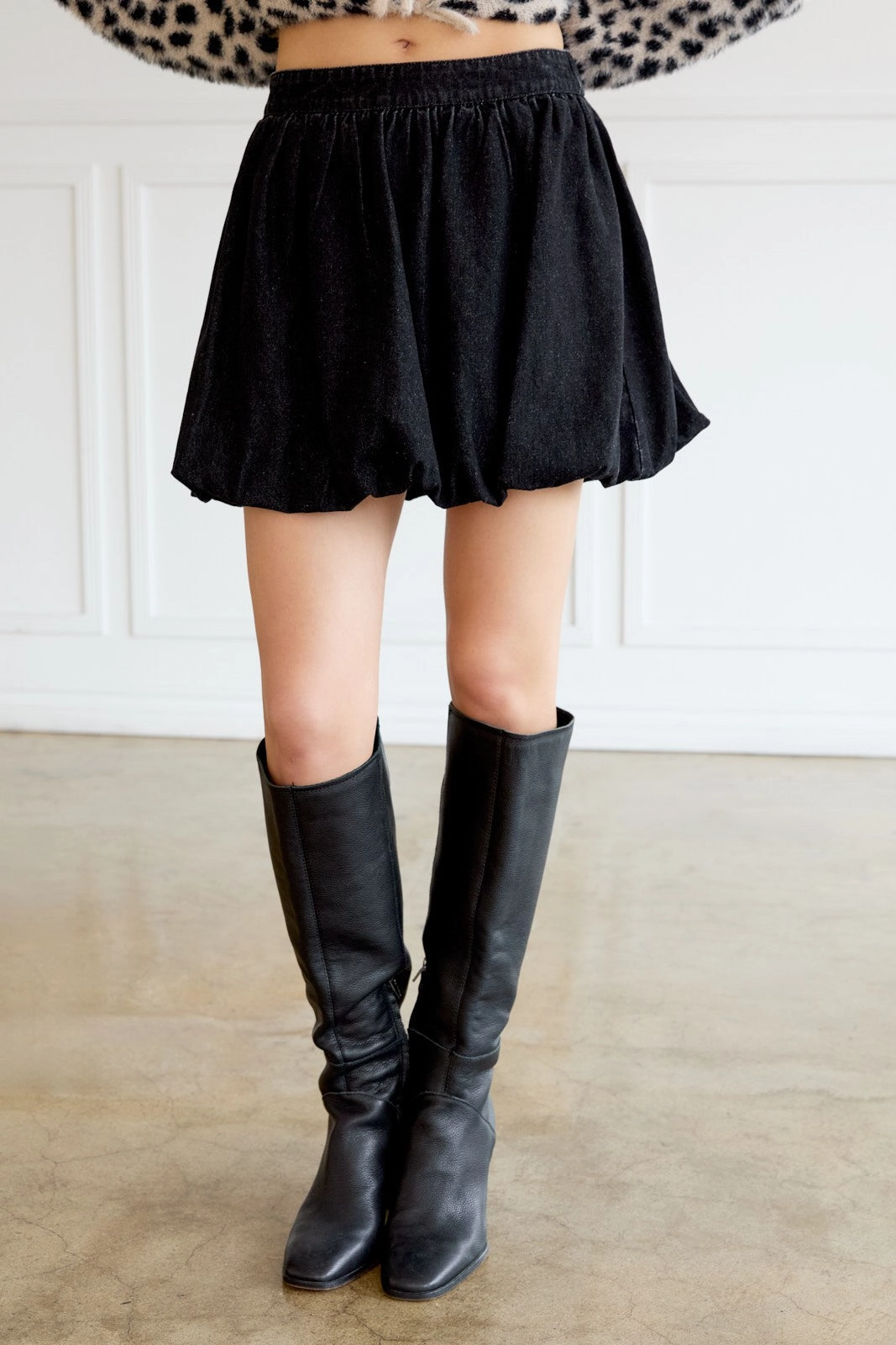 Adelson Bubble Skirt MultiPanelConstruction Odor Resistant Finish