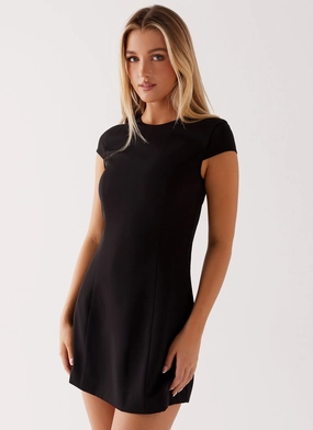 Tia Mini Dress - Black Beach Ready Tia Mini Dress - Black Subtle Elegance Sunset Look