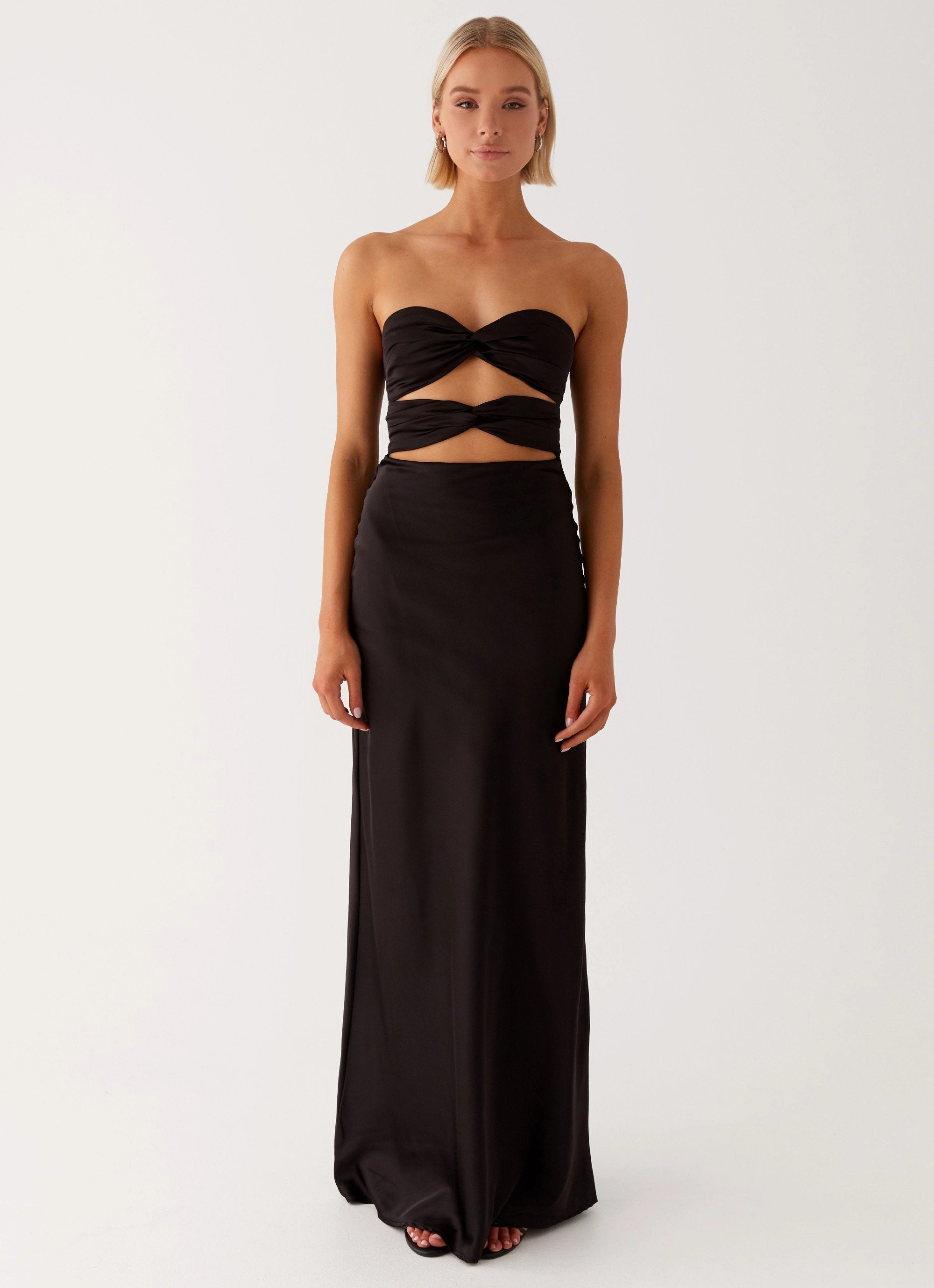 Mid Season Tianna Strapless Maxi Dress - Black