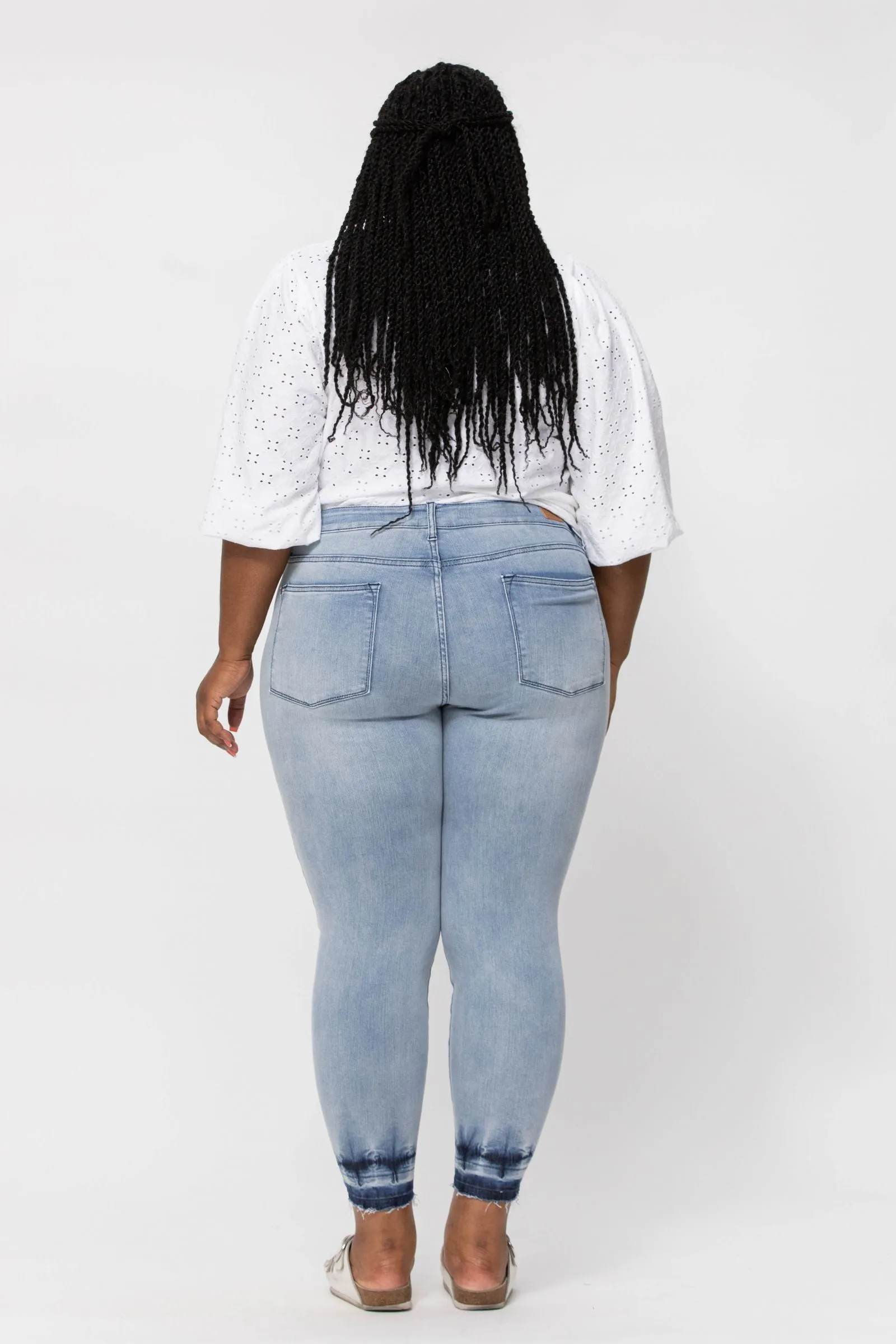 Tie Dye Release Hem Skinny Denim Jean