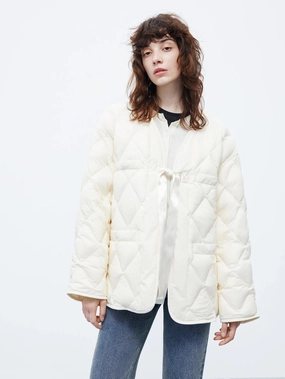 Tie Detail Down Jacket Tie Detail Down Jacket