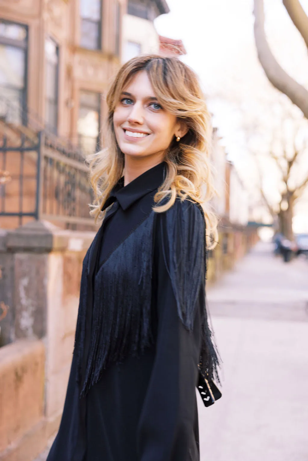 MASON by MASON'S DAUGHTER Marcia Western Fringe Midi Dress Bless Touch