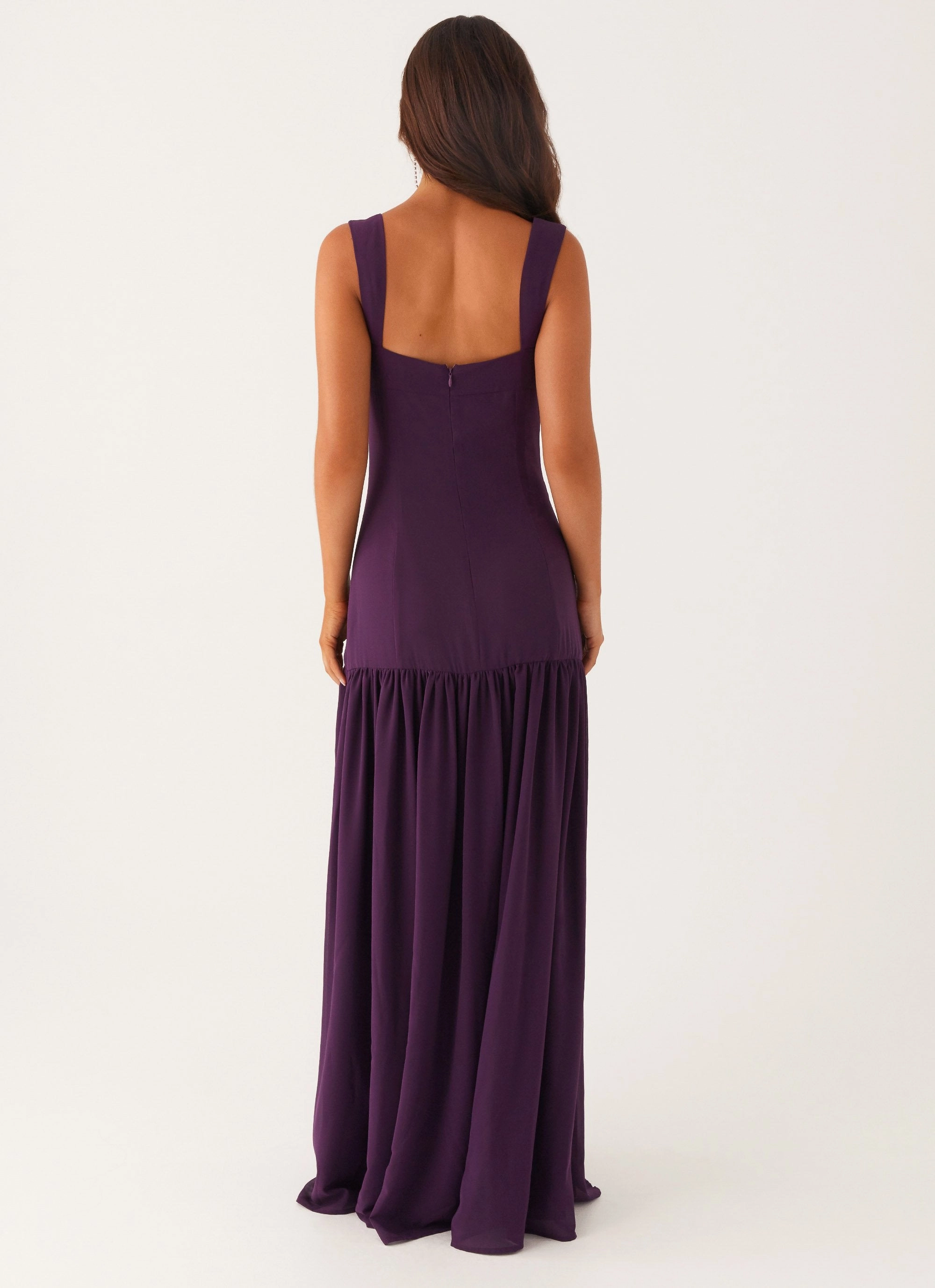 Flawless Waistband Fit Stylish Waistband Design Alberta Maxi Dress - Mulberry