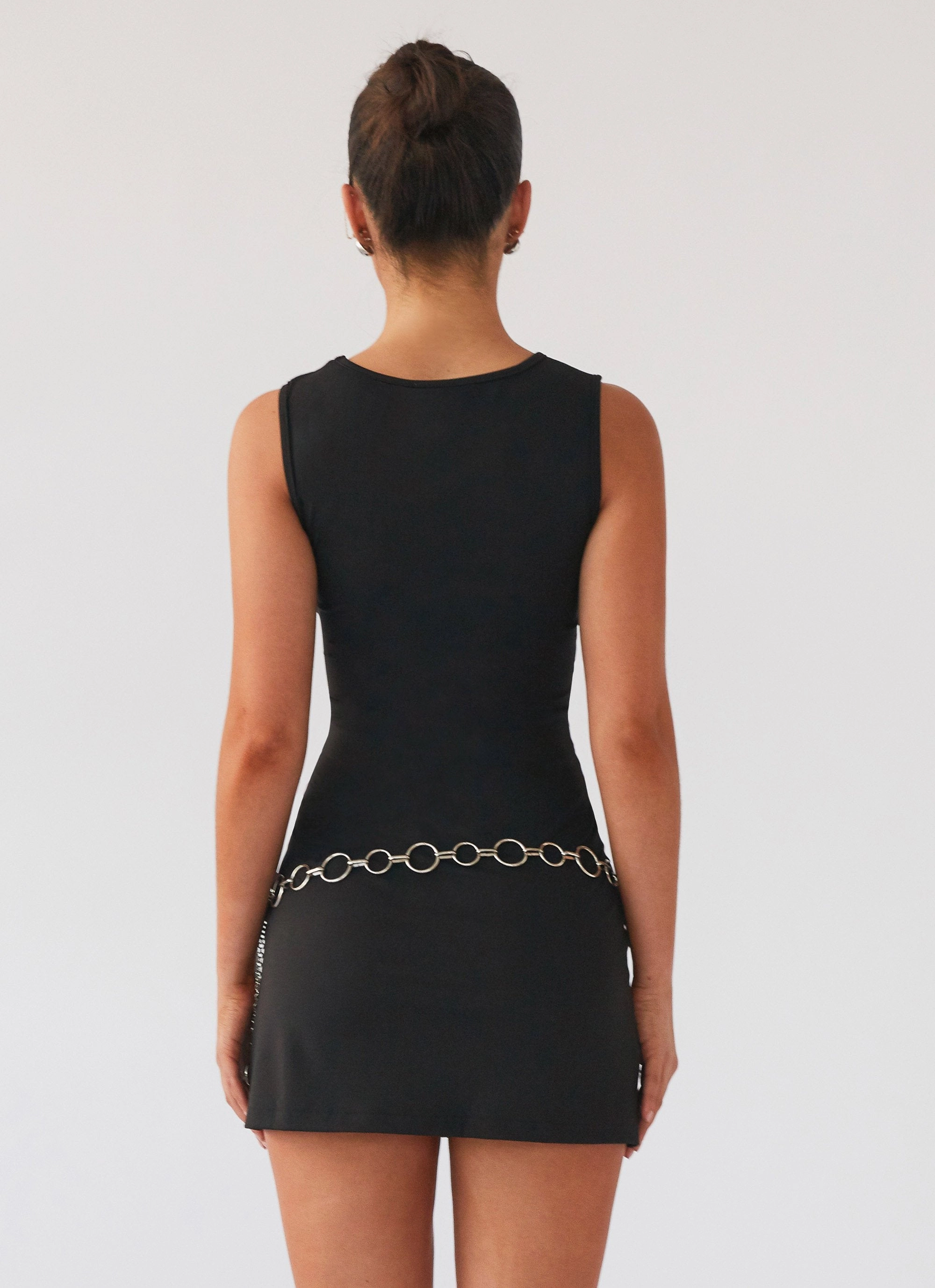 Cosmic Chic Mini Dress - Black Sister Charm