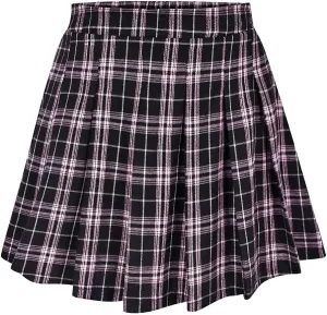 TIYOMI Women Plus Size Skirts Stretchy Buttons Hidden Zipper Versatile Mini Skirt Swing A Line Skater Skirt XL-5XL
