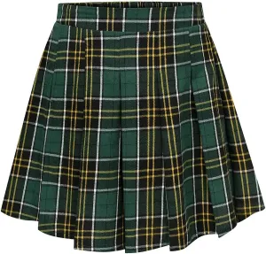 TIYOMI Women Plus Size Skirts Stretchy Buttons Hidden Zipper Versatile Mini Skirt Swing A Line Skater Skirt XL-5XL