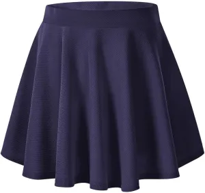 TIYOMI Women Plus Size Skirts Stretchy Buttons Hidden Zipper Versatile Mini Skirt Swing A Line Skater Skirt XL-5XL
