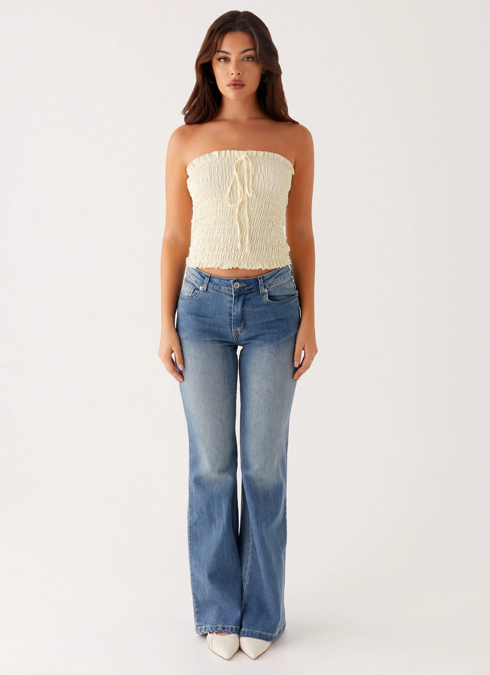 Tomi Bootleg Denim Jeans - Vintage Blue All-Purpose Use