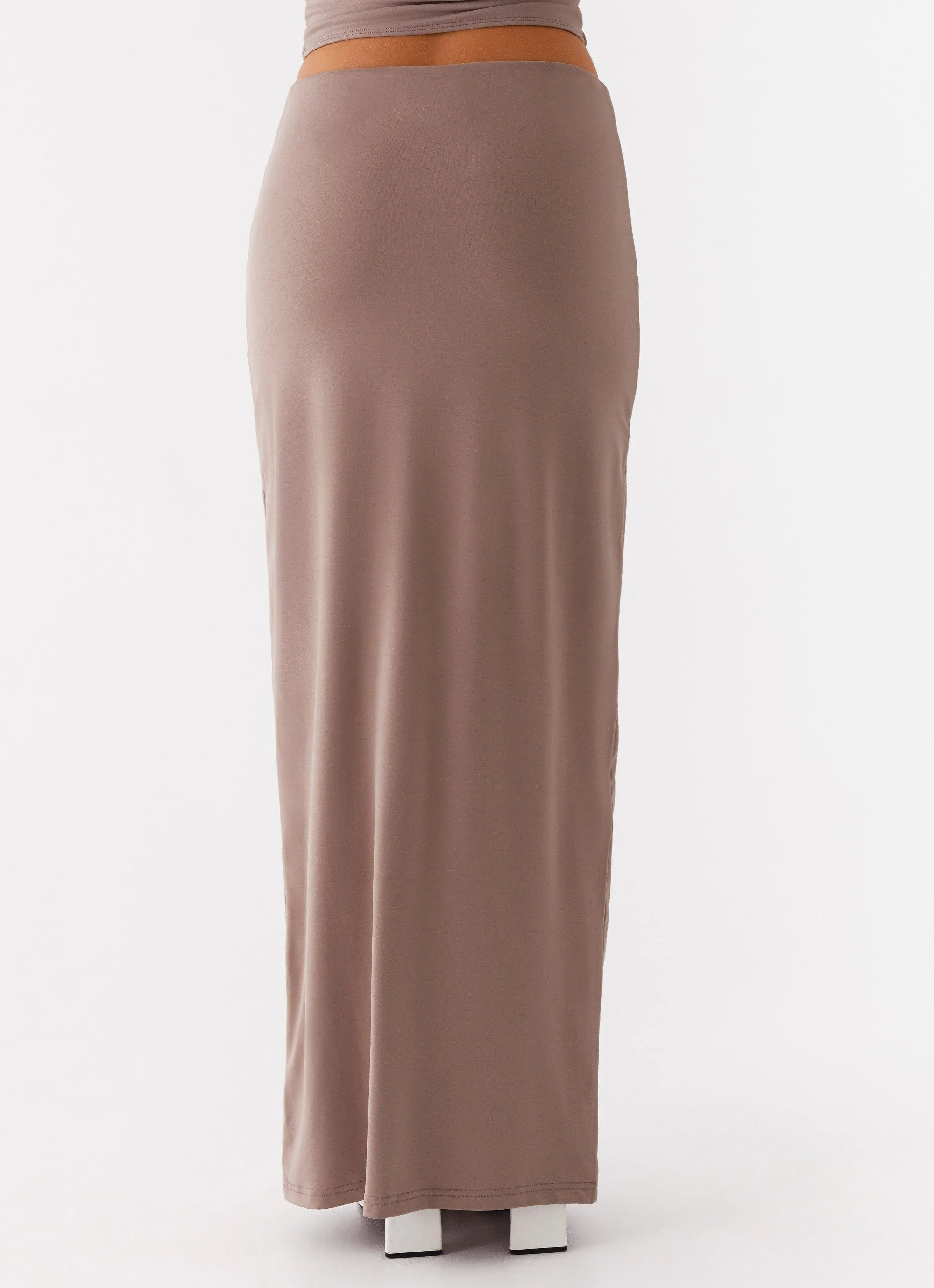 Balanced Outfit Solace Soul Maxi Skirt - Taupe