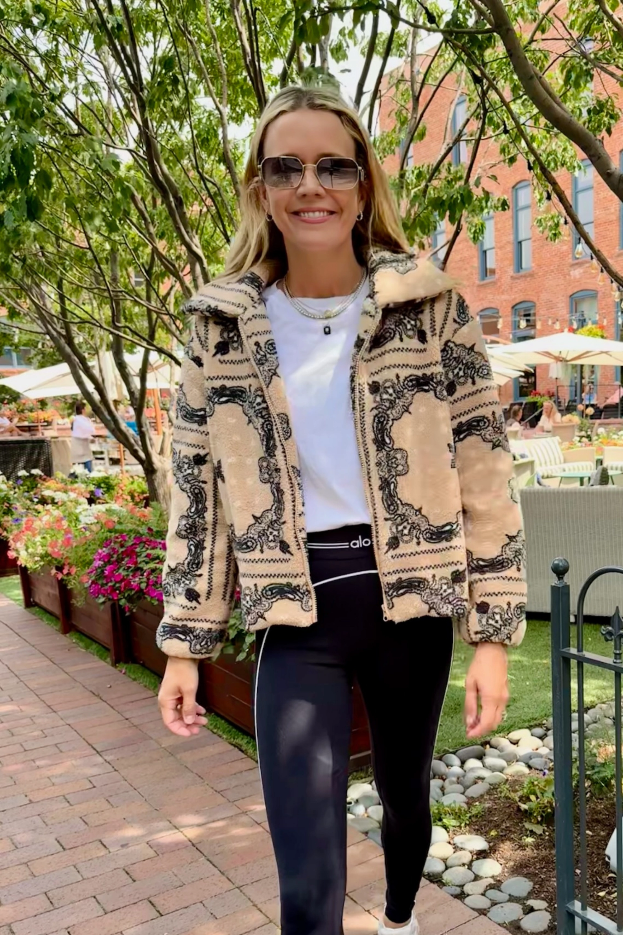 MASON'S DAUGHTER | Coco Jacket, Cream Bandana Print Recyclable Fabric Blend Abrasion resistant