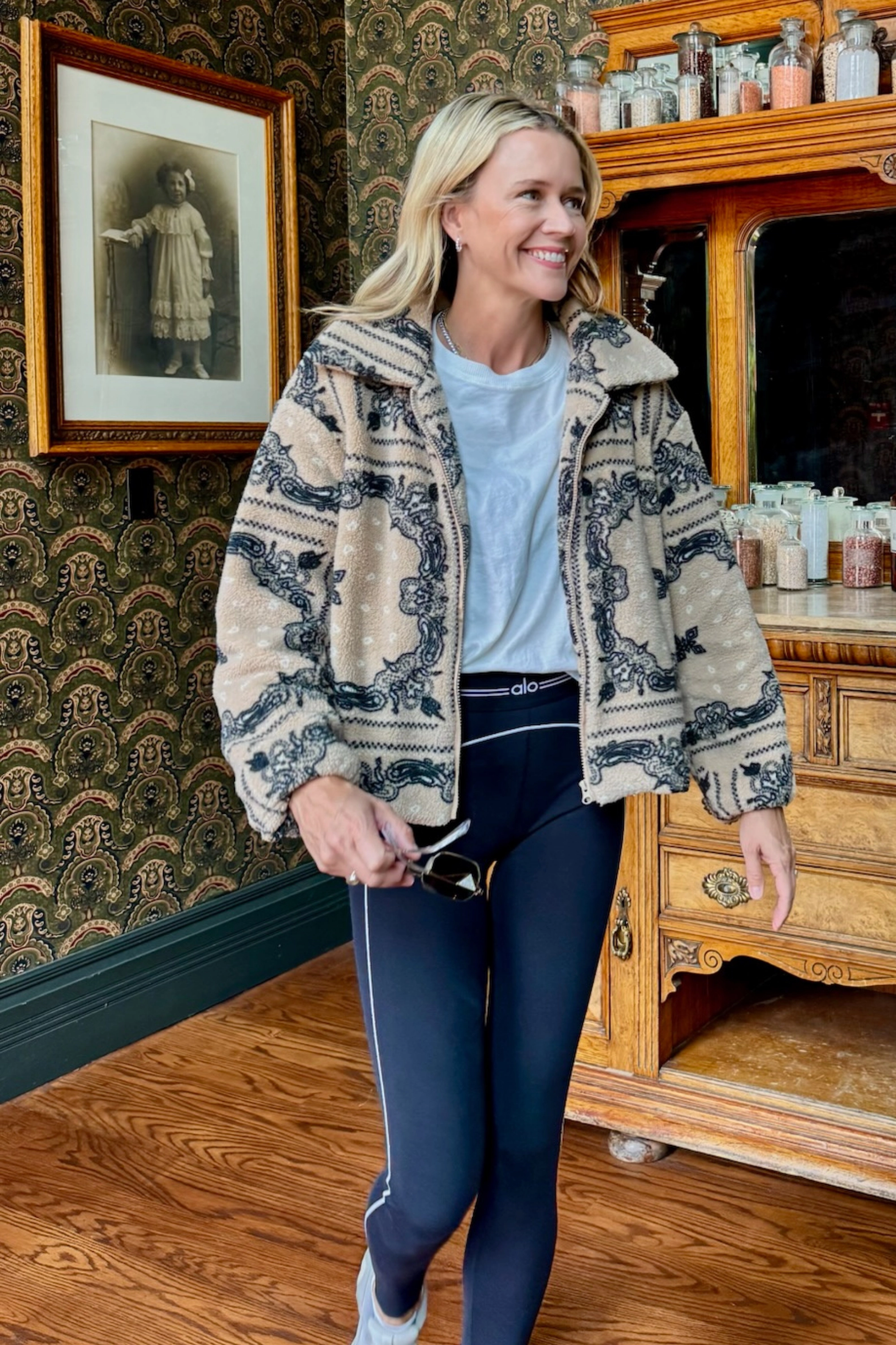 MASON'S DAUGHTER | Coco Jacket, Cream Bandana Print Bonded Seam Technology WindResistantMaterial