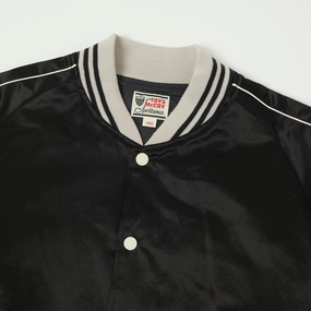 TOYS McCOY Cotton/Rayon Sateen Tour Jacket - Black TOYS McCOY Cotton/Rayon Sateen Tour Jacket - Black