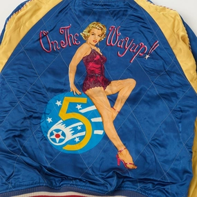 TOYS McCOY Marilyn Monroe Reversible 'Sukajan' Souvenir Jacket - Blue/Black