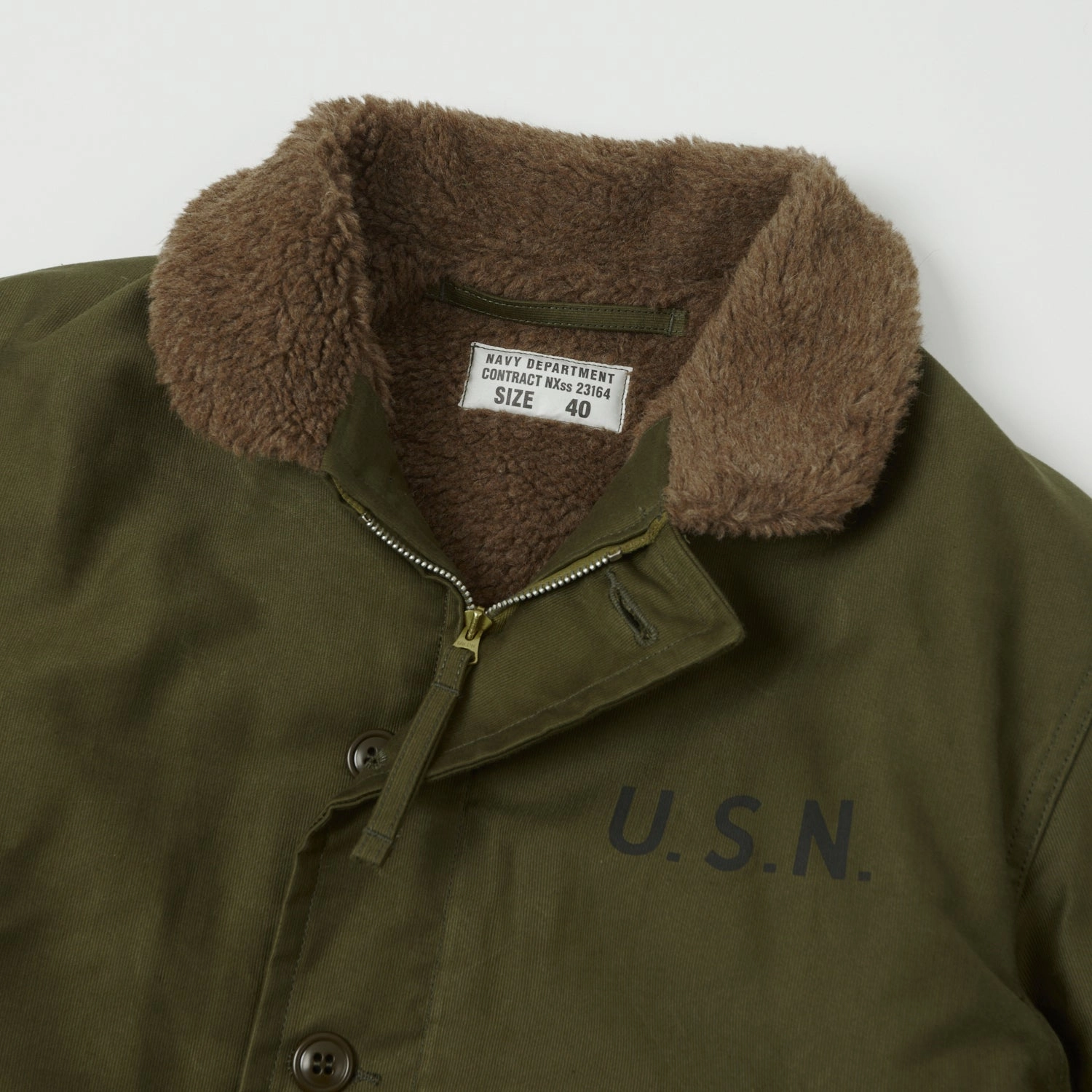 TOYS McCOY U.S. Navy N-1 Deck Jacket - Khaki