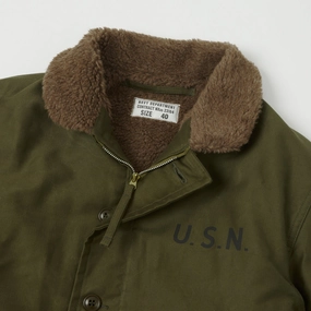 TOYS McCOY U.S. Navy N-1 Deck Jacket - Khaki TOYS McCOY U.S. Navy N-1 Deck Jacket - Khaki