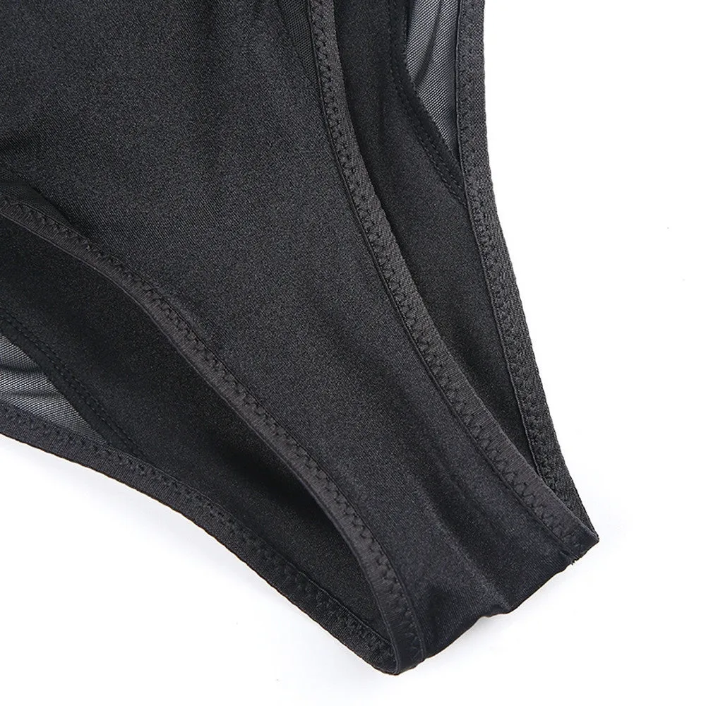 Transparent Sexy Women's Bodysuit | Backless