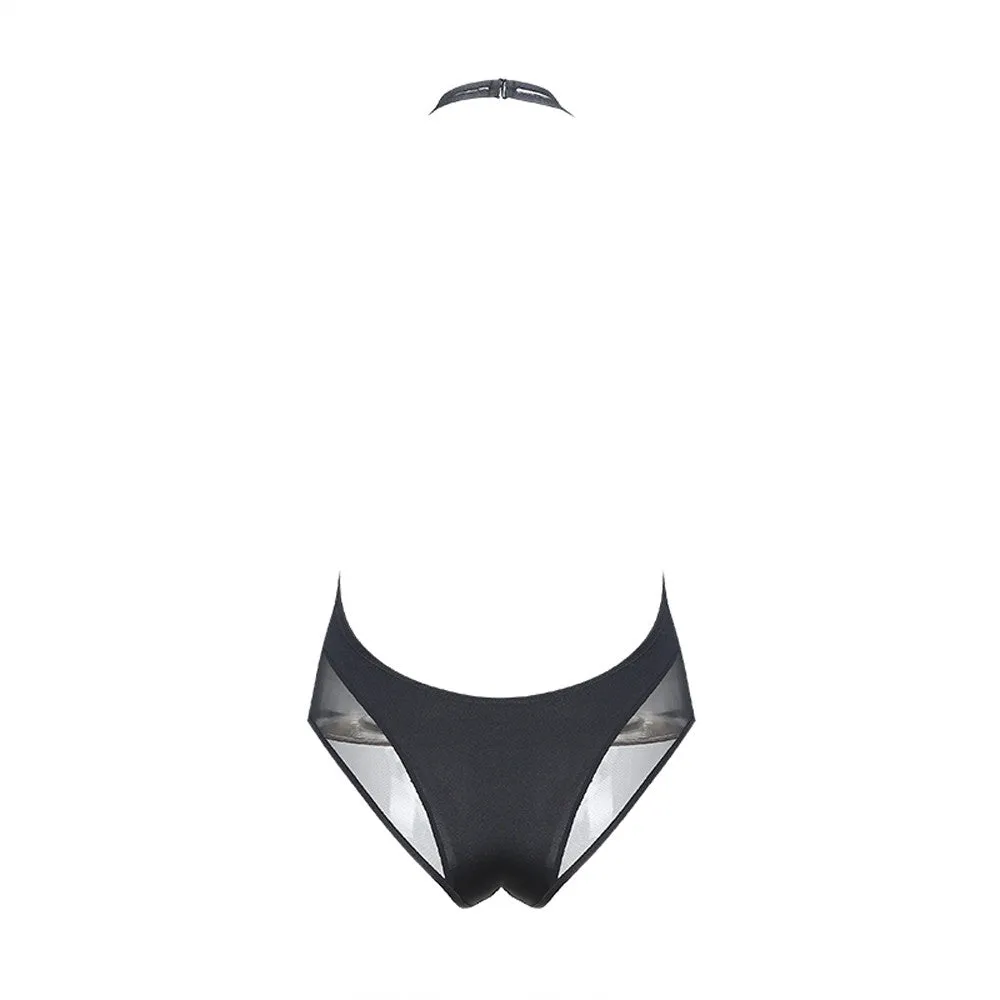 Transparent Sexy Women's Bodysuit | Backless