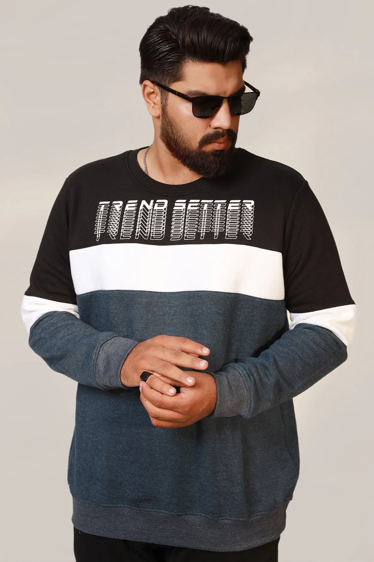 Trend Setter Graphic Sweatshirt (Plus Size) - W22 - USW013P