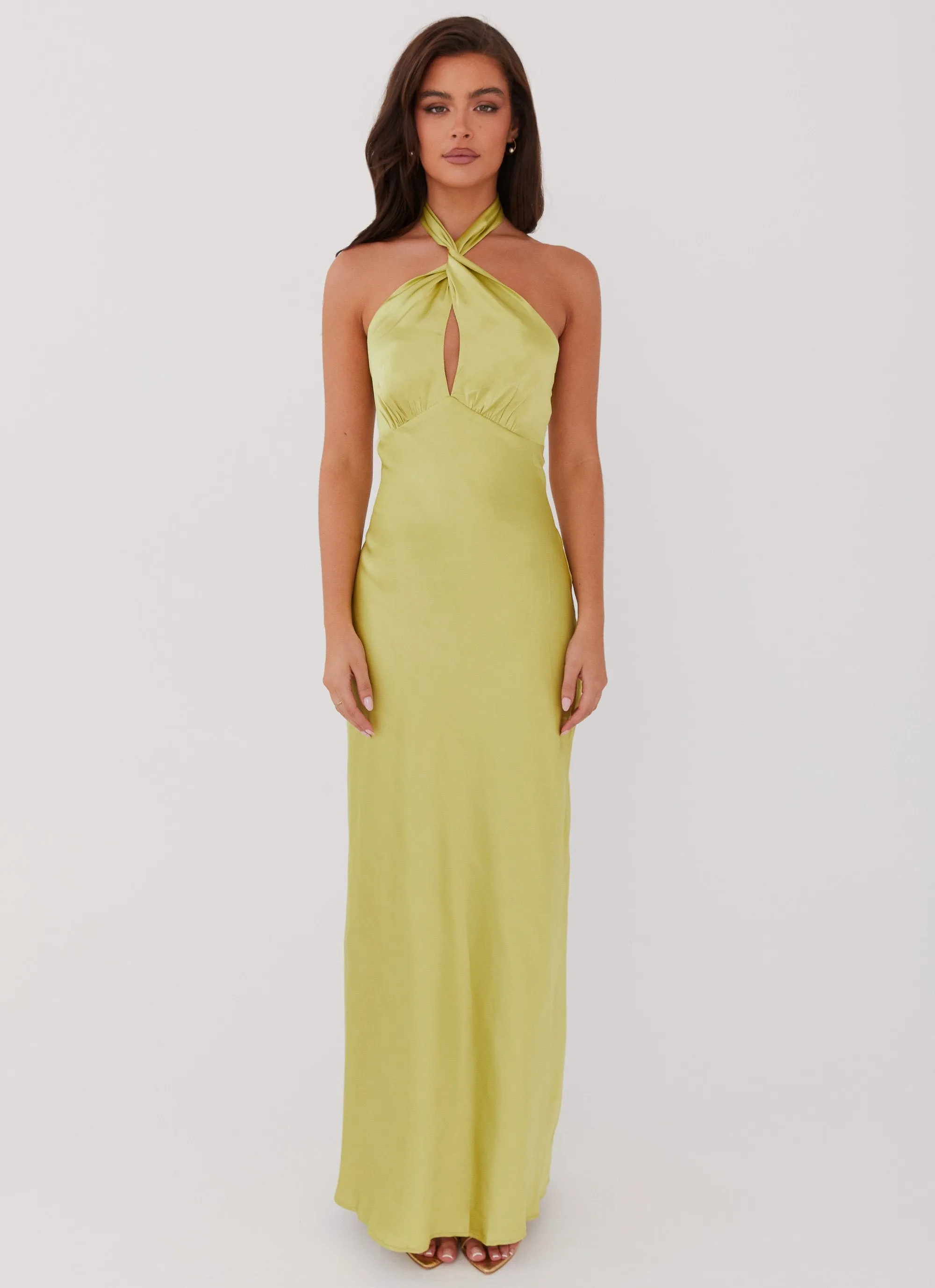 Camping Essential Elowen Maxi Dress - Chartreuse