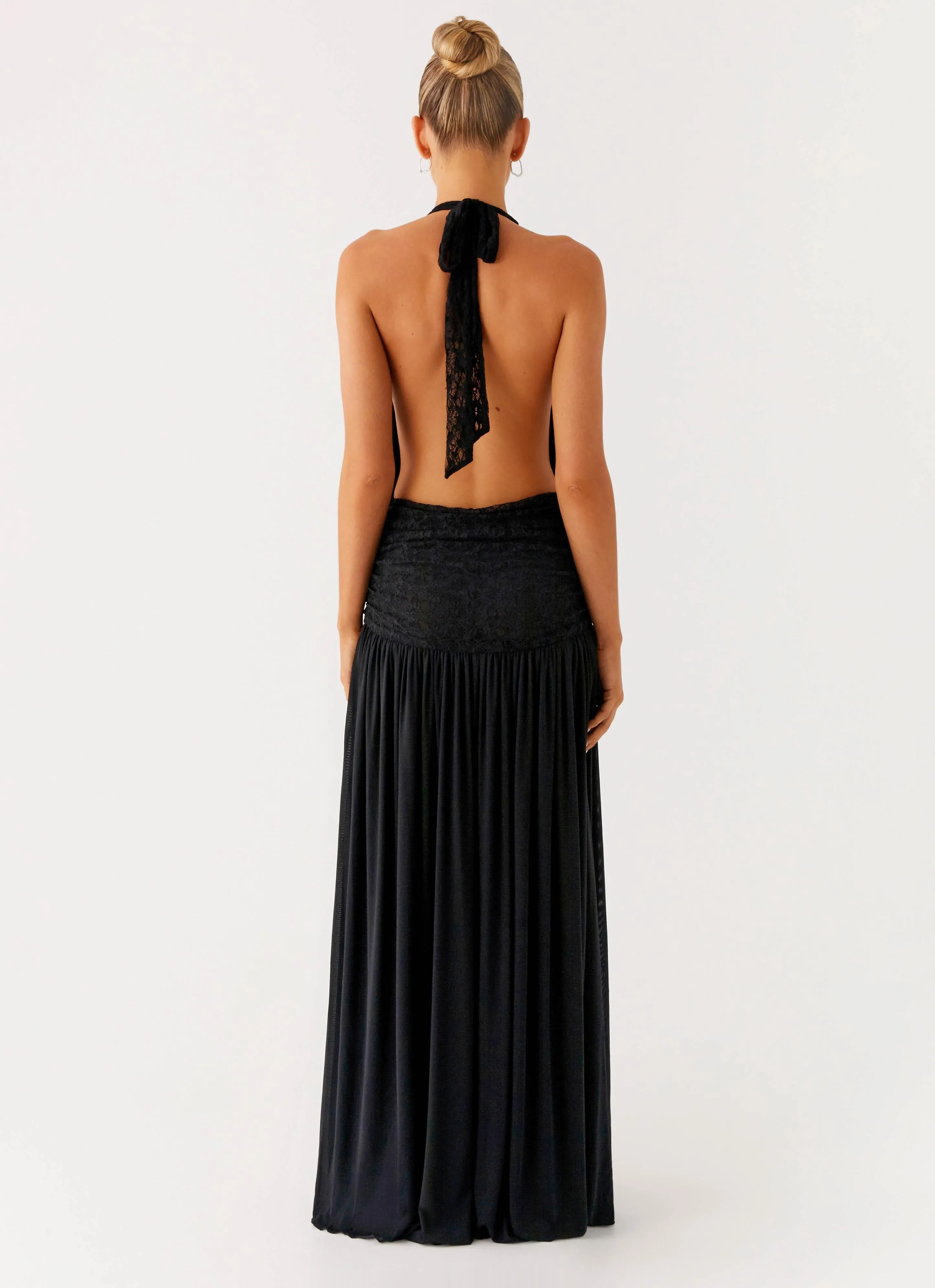 Full Attention Maxi Dress - Black Tear Resistant Reinforcement Urban Fashion
