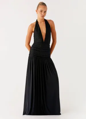 Non Irritating Seams Full Attention Maxi Dress - Black