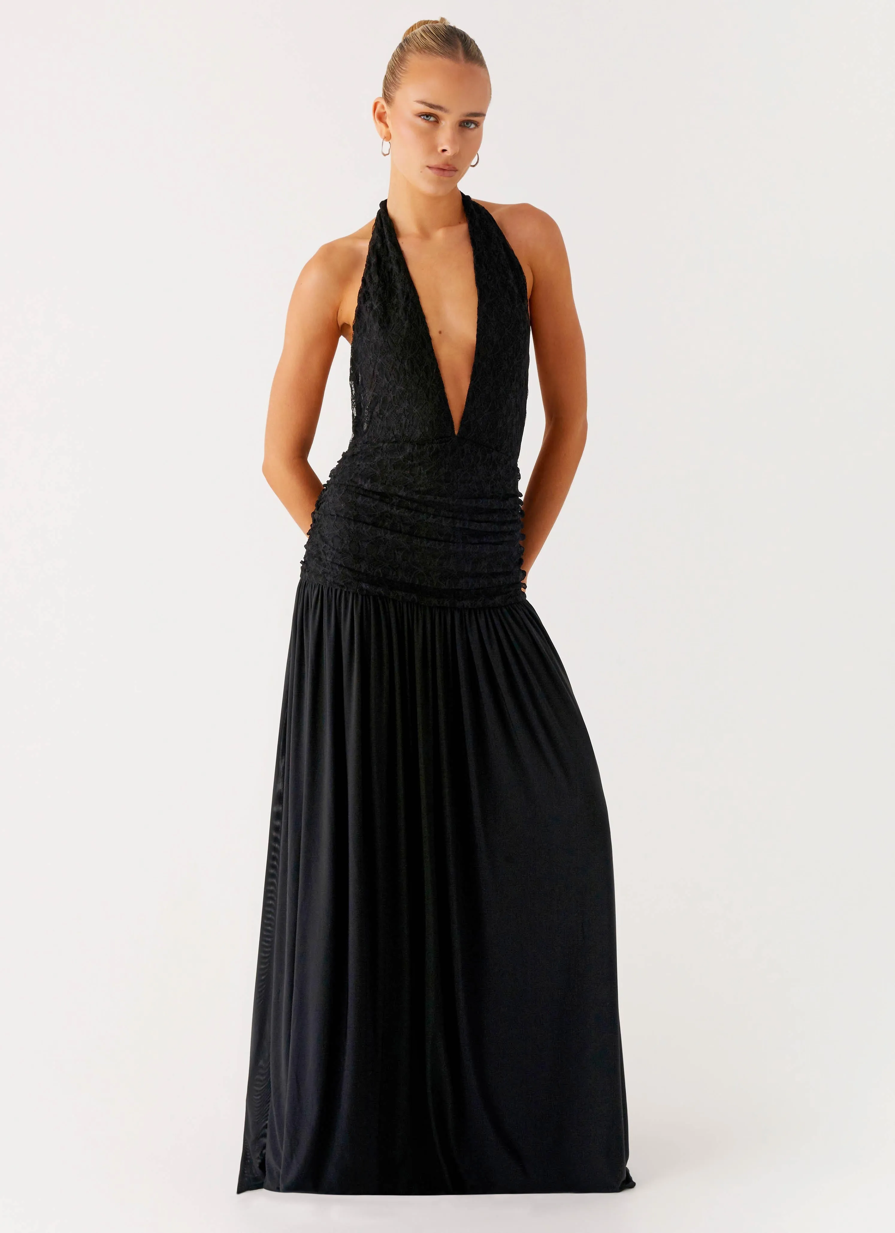 Non Irritating Seams Full Attention Maxi Dress - Black