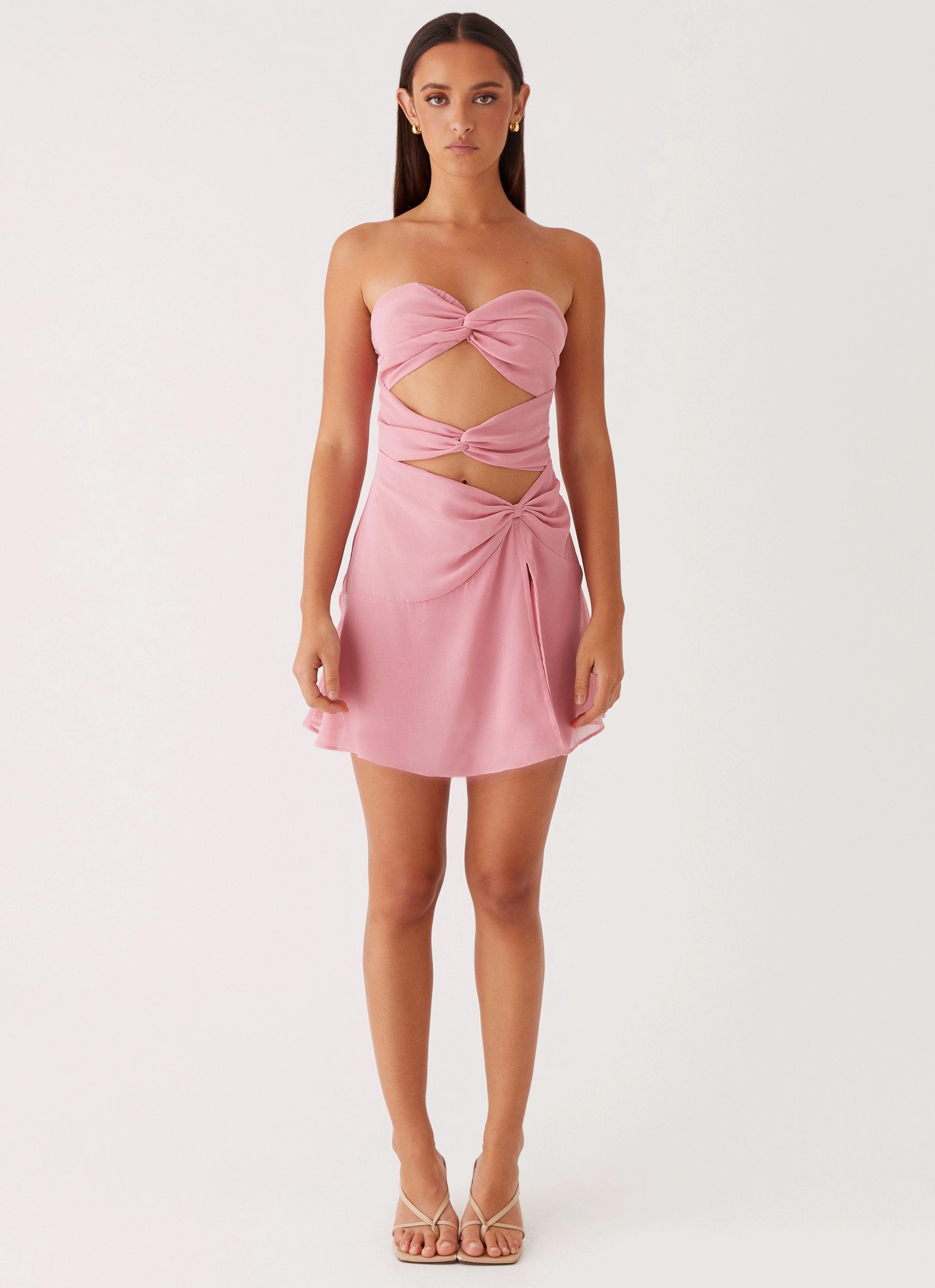 Coco Haven Mini Dress - Pink Easy Layers Charming Style