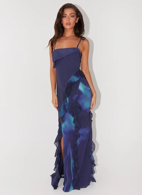 Trendy Vibes Do No Wrong Ruffle Maxi Dress - Cyber Rose Do No Wrong Ruffle Maxi Dress - Cyber Rose Balanced Fit Effortless Mood