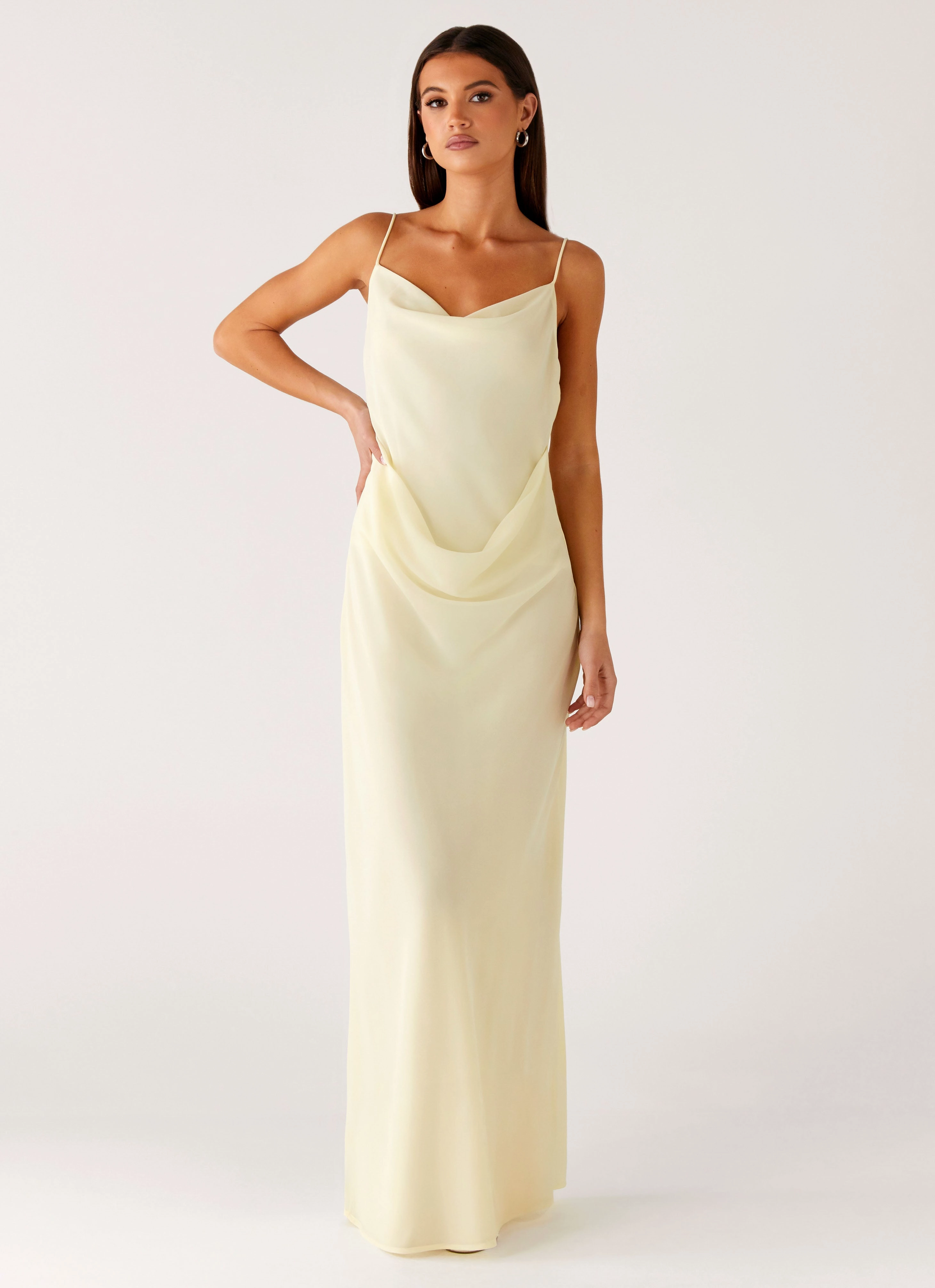 Comfortable Waistband Oliana Maxi Dress - Yellow