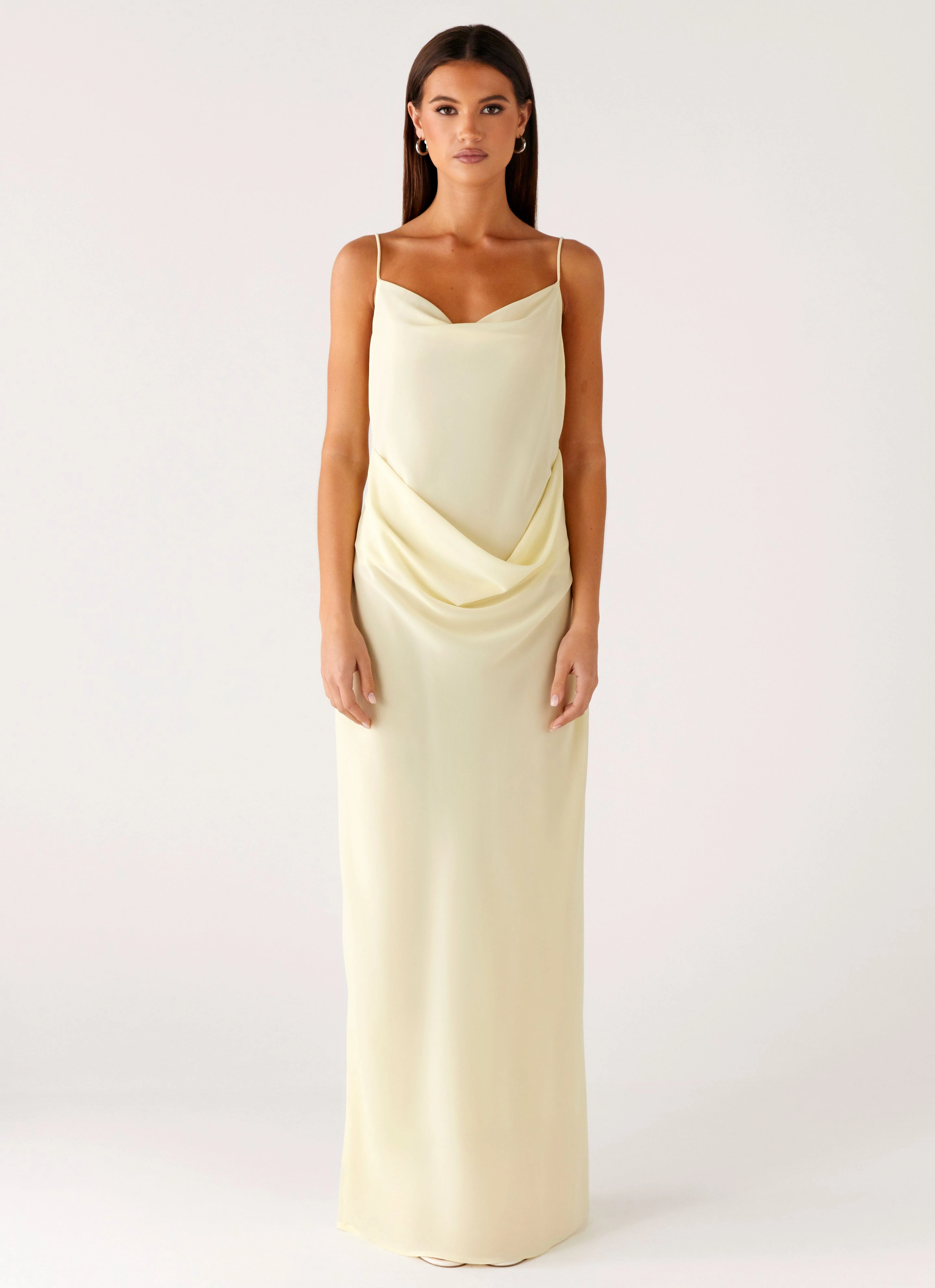 Oliana Maxi Dress - Yellow Soft Comfort Comfy Layers