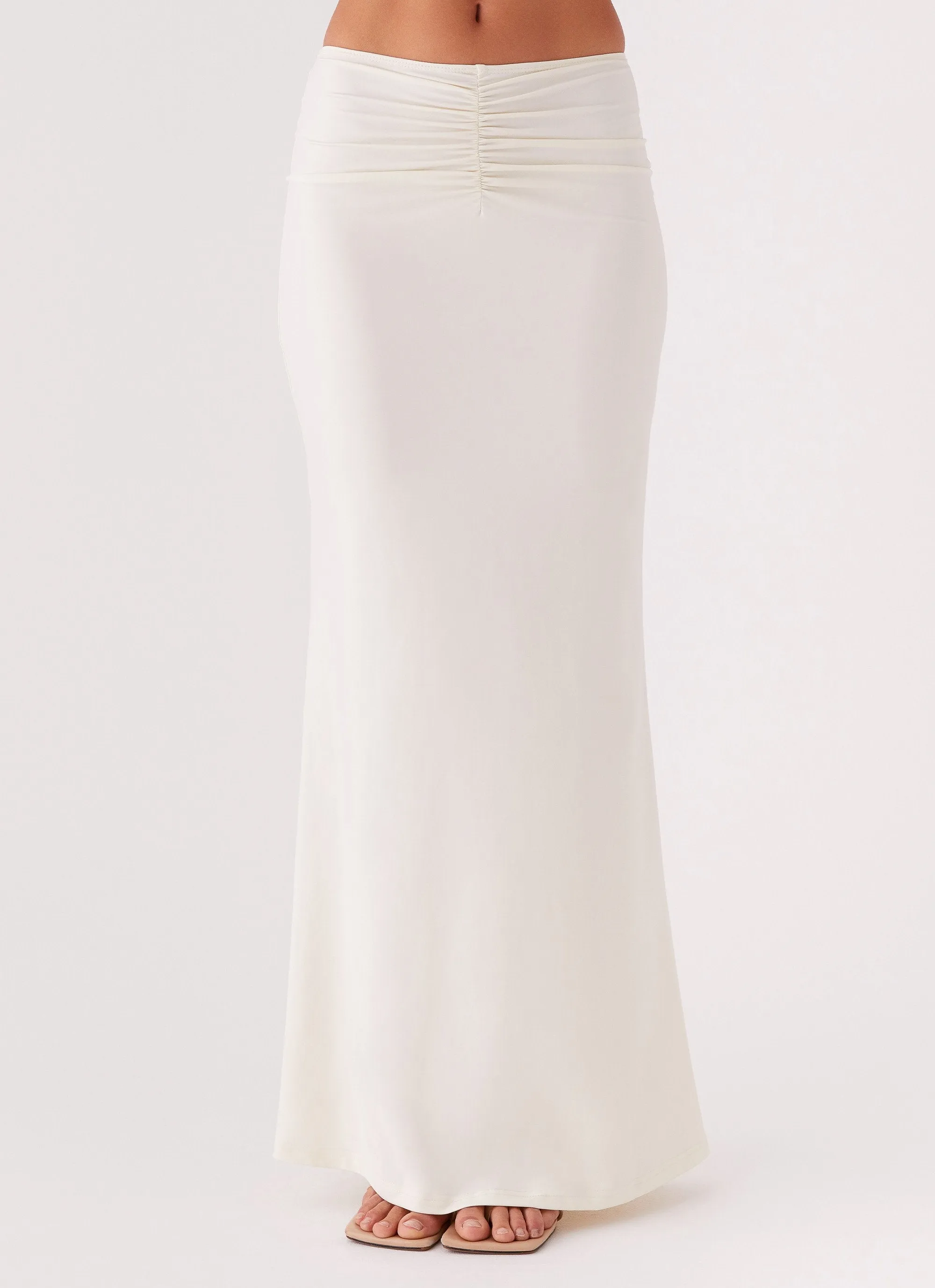 flowy silhouette Trixie Maxi Skirt - Ivory