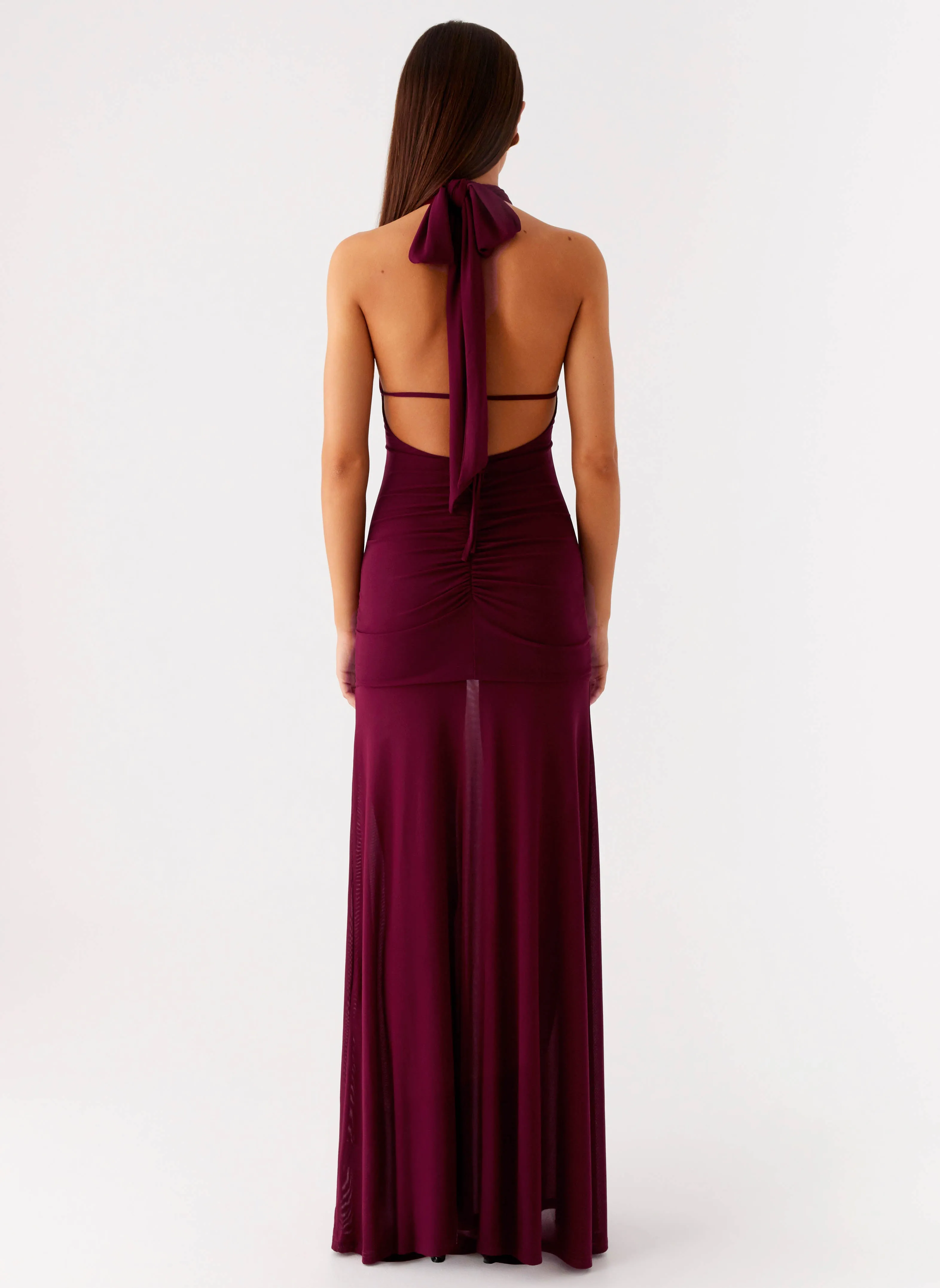 Deltina Maxi Dress - Boysenberry Lightweight Material Sporty Look