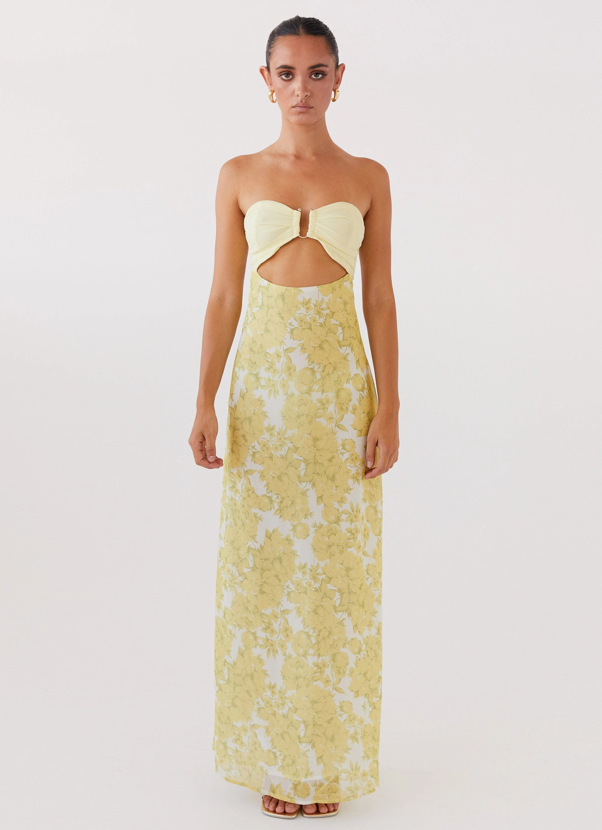 Bold Patterns Tropicana Maxi Dress - Daffodil