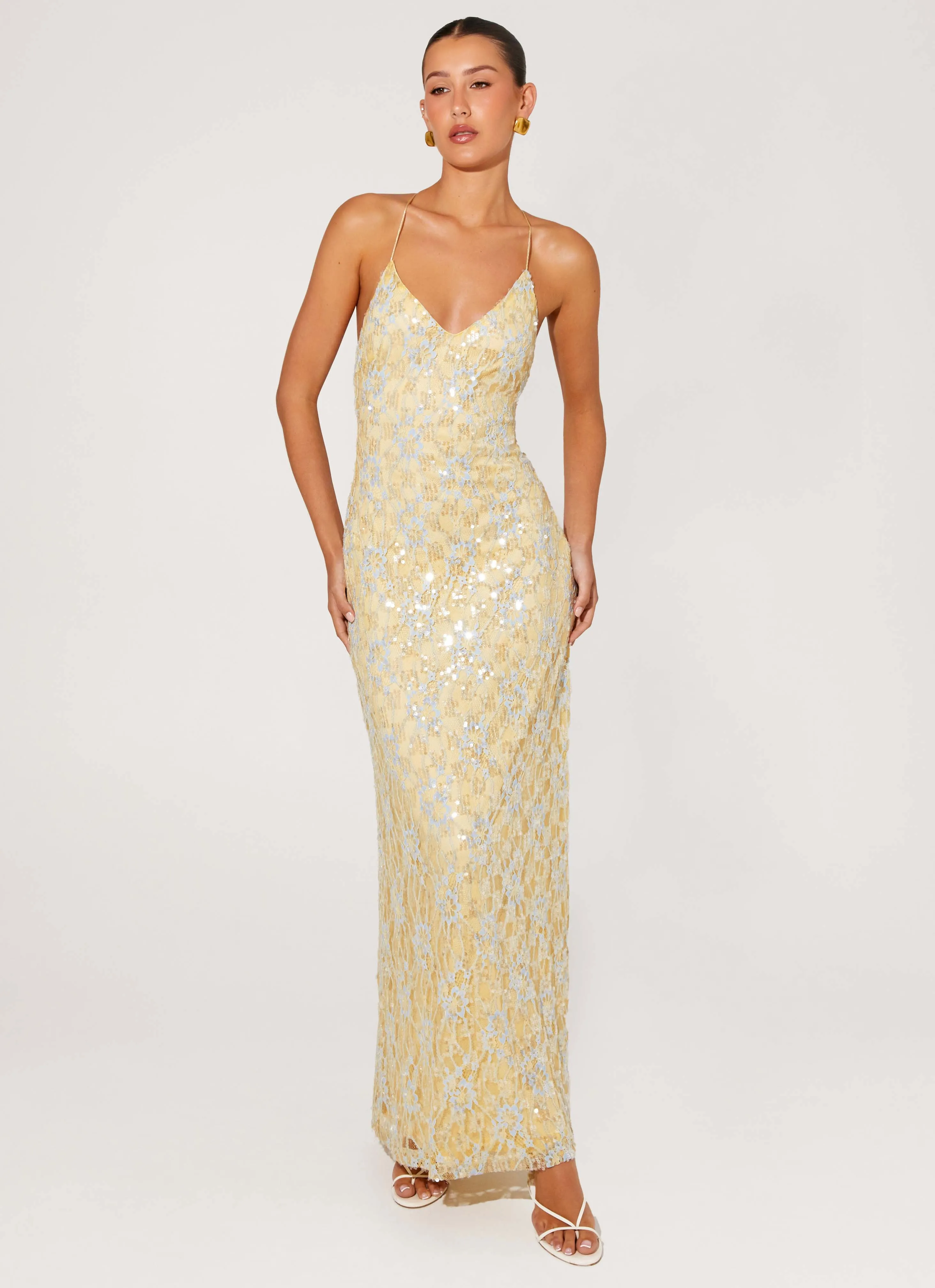 Truly Mine Maxi Dress - Yellow Unique Design Creative Professional