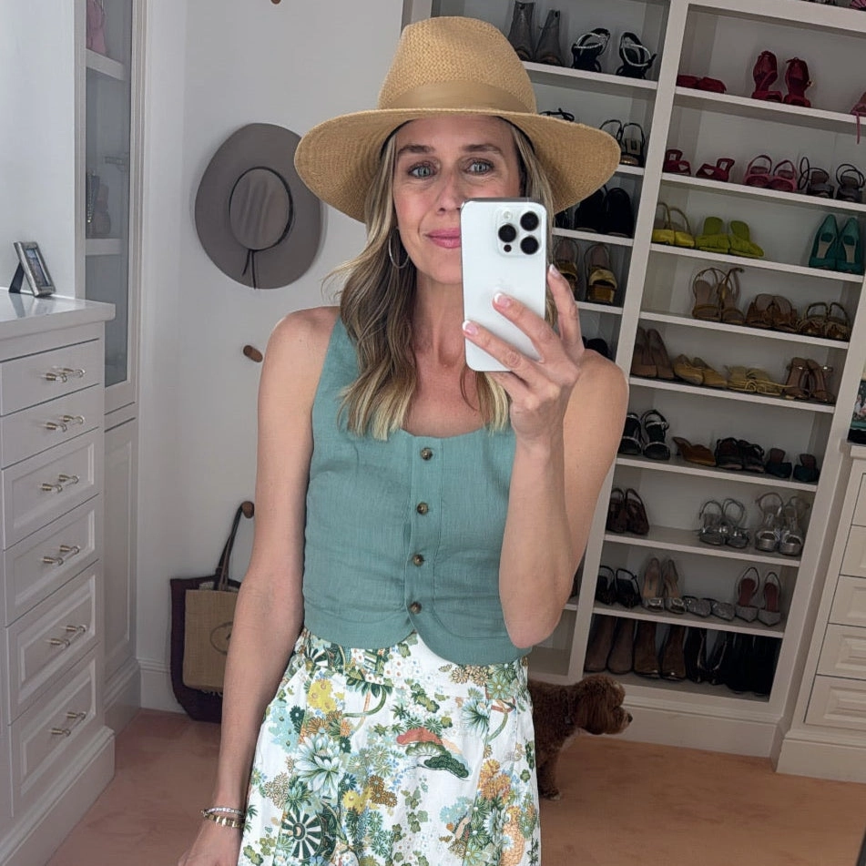 Erasable Surface Coating MASON'S DAUGHTER | Andrea Top, Sage Green