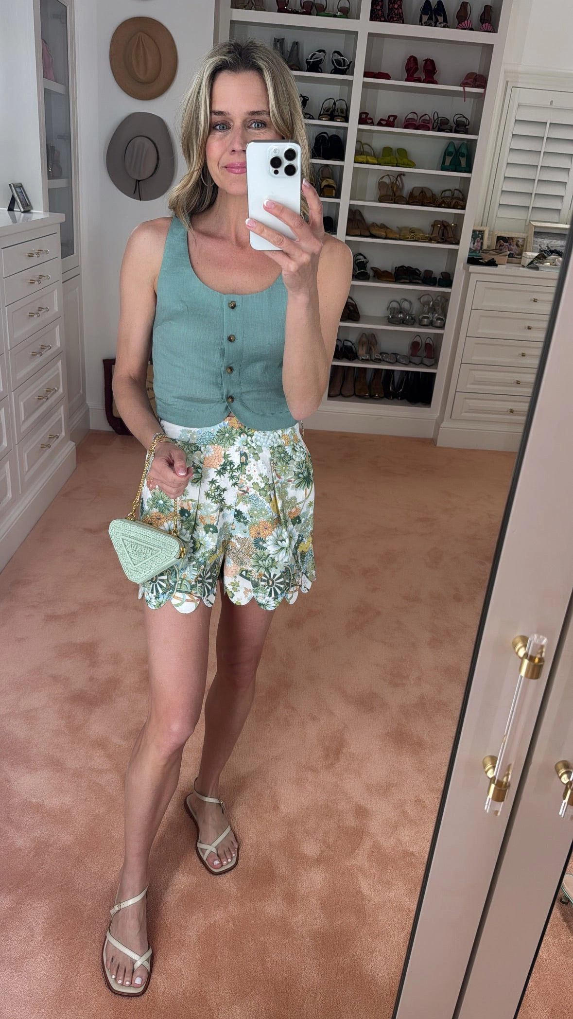 MASON'S DAUGHTER | Andrea Top, Sage Green ConvertibleCollarSystem