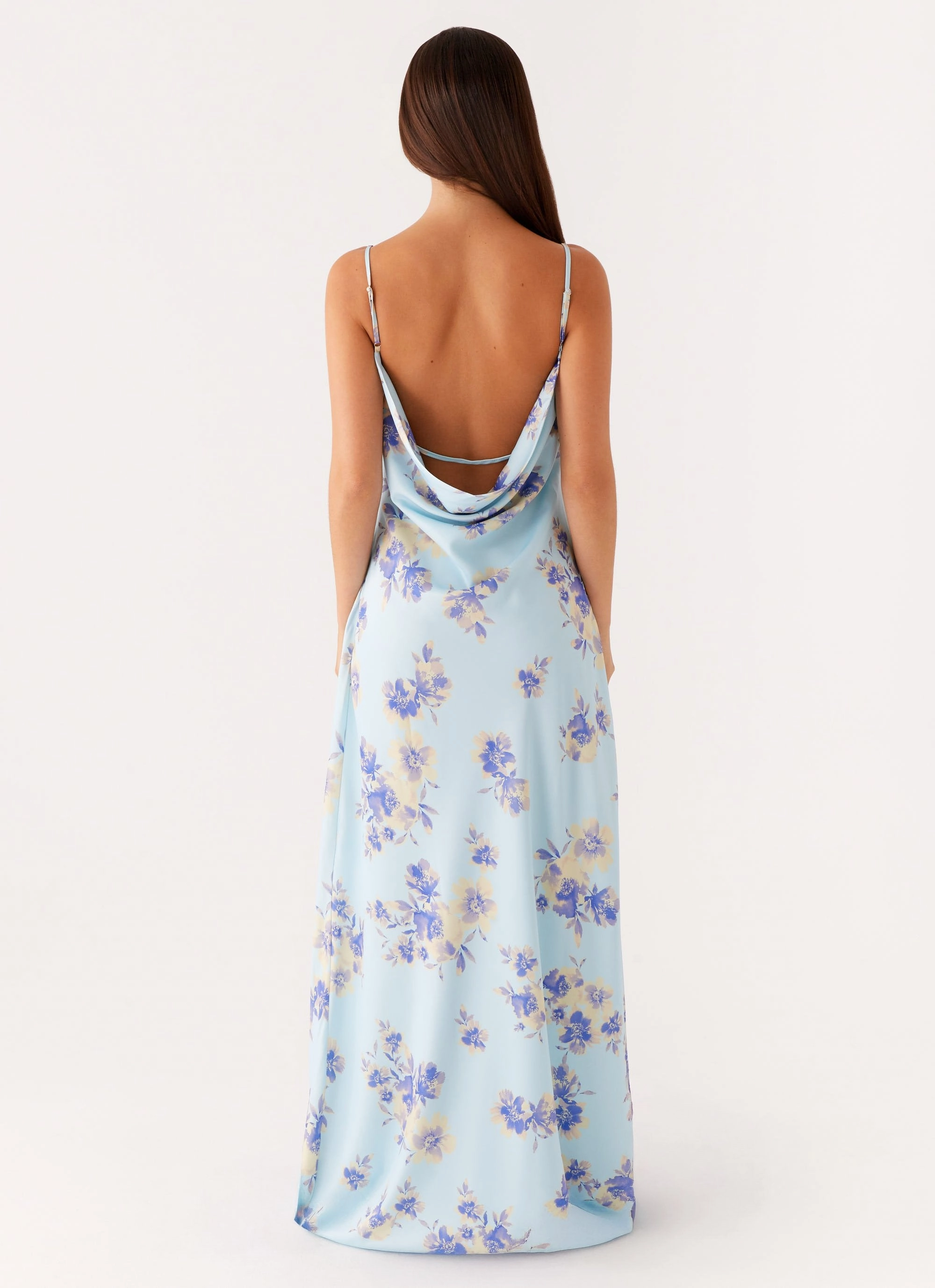 Urban Drape Baby-Shower Liana Cowl Maxi Dress - Print
