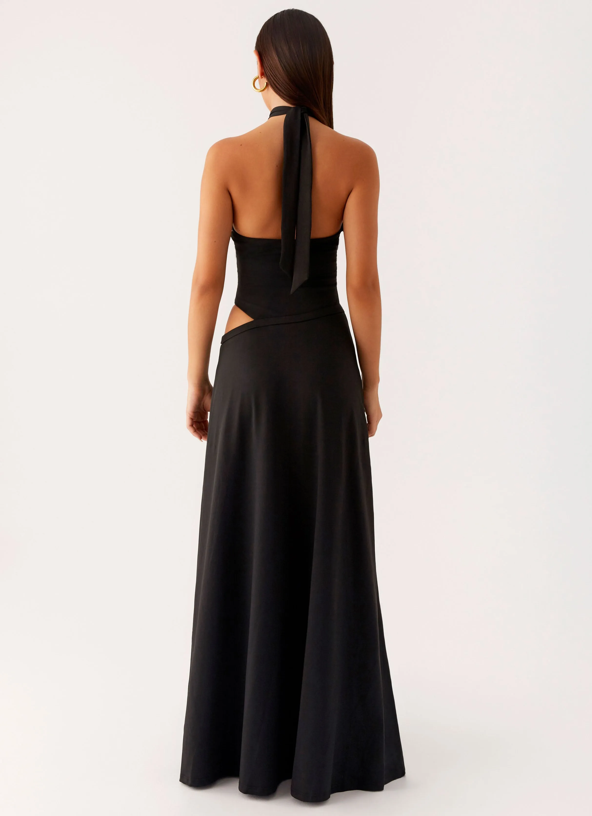 Turner Maxi Dress - Black Ultra Soft Interior