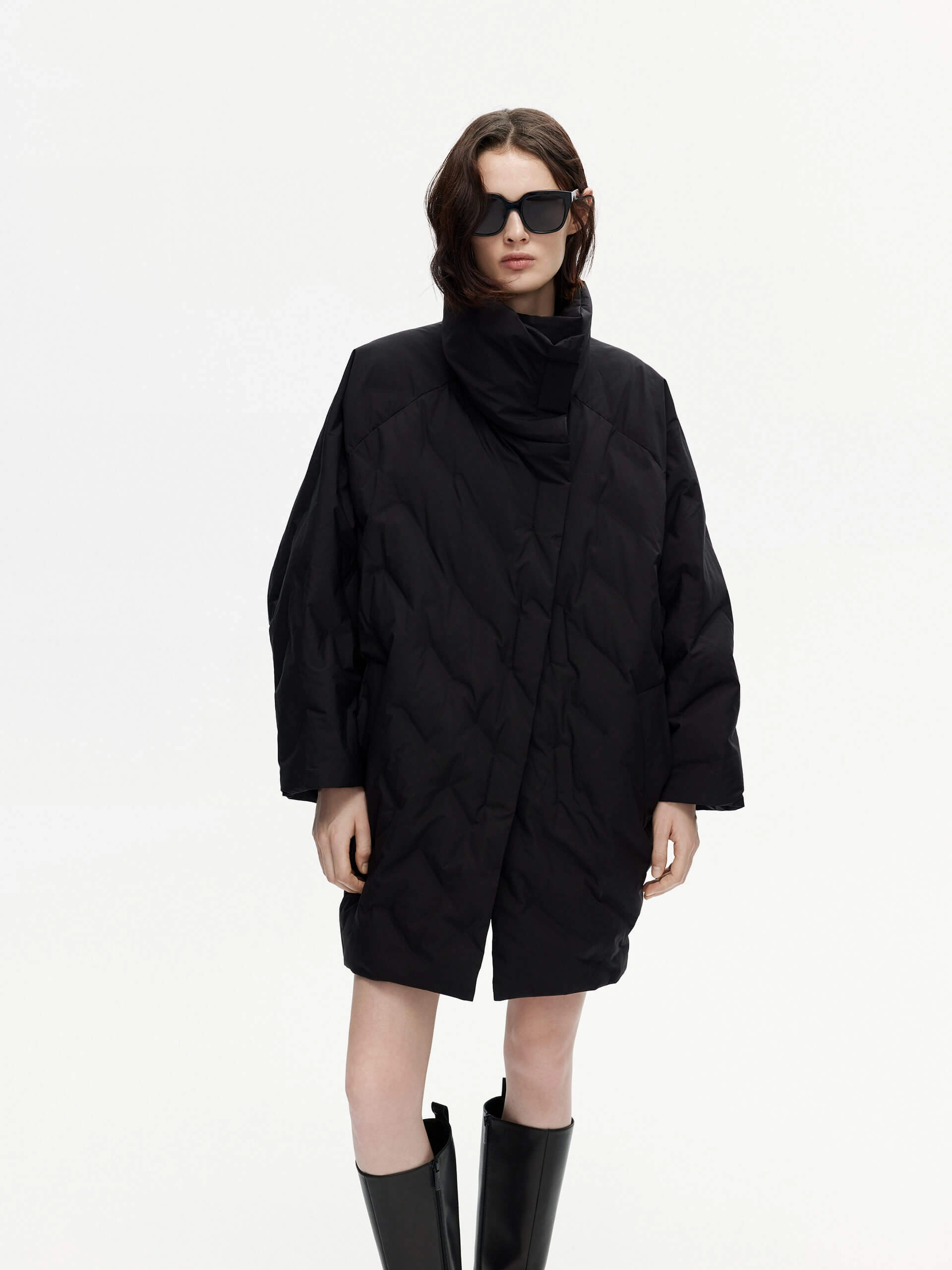 Turtleneck Shell Down Jacket